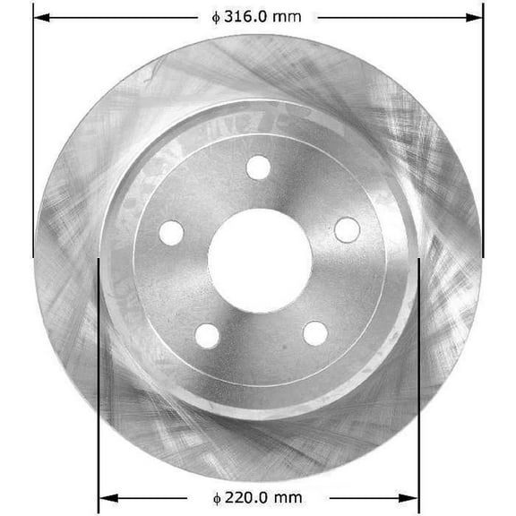 BENDIX PRT5726 Bendix Brake Rotor Fits select: 2015-2018 JEEP WRANGLER UNLIMITED, 2012-2014 JEEP WRANGLER