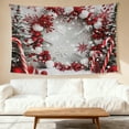 thumbnail image 5 of SOFIKAANMU Christmas Tapestries, Various Designs And Patterns, Winter Snow And Forest Tapestries, Bedroom And Dormitory Home Decor Tapestries, 6 Sizes, 80 X 60 Inches., 5 of 7