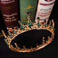 thumbnail image 4 of Crown Le Grand Palais Green Strass Tiara Bridal Hair Access, 4 of 4