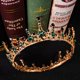 thumbnail image 4 of RV Corona Le Grand Palais Tiara de diamantes de imitación verde Acceso al cabello nupcial BRILLAR  Rojo Verde, 4 of 4