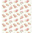 thumbnail image 3 of Ambesonne Nostalgic Duvet Cover Set, Magnolia Fresh Buds, 2-Calking, Green Pink Off White, 3 of 7