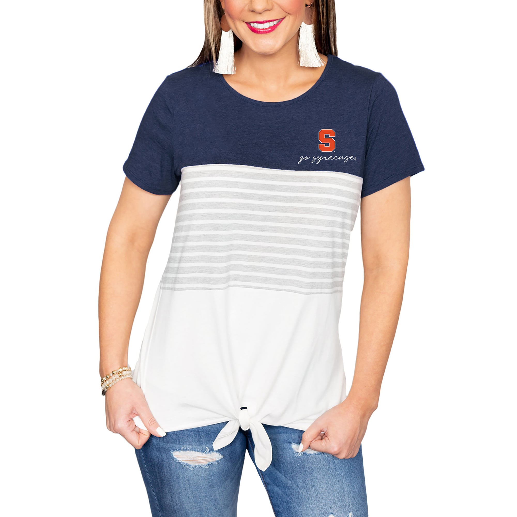 Knot Colorblocked T-Shirt 