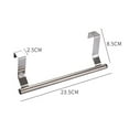 thumbnail image 2 of Toallero de metal para gabinete de cocina, toallero de acero resistente para colgar en el interior o exterior de puertas, hogar, cocina, baño, 2 of 5