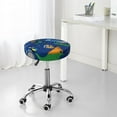 thumbnail image 7 of Naloa Dinosaur In Space Round Bar Stool Cushion Cover 12-14 inch, Fits Kitchen, Office, Restaurant Chairs - 14 inch, 7 of 7