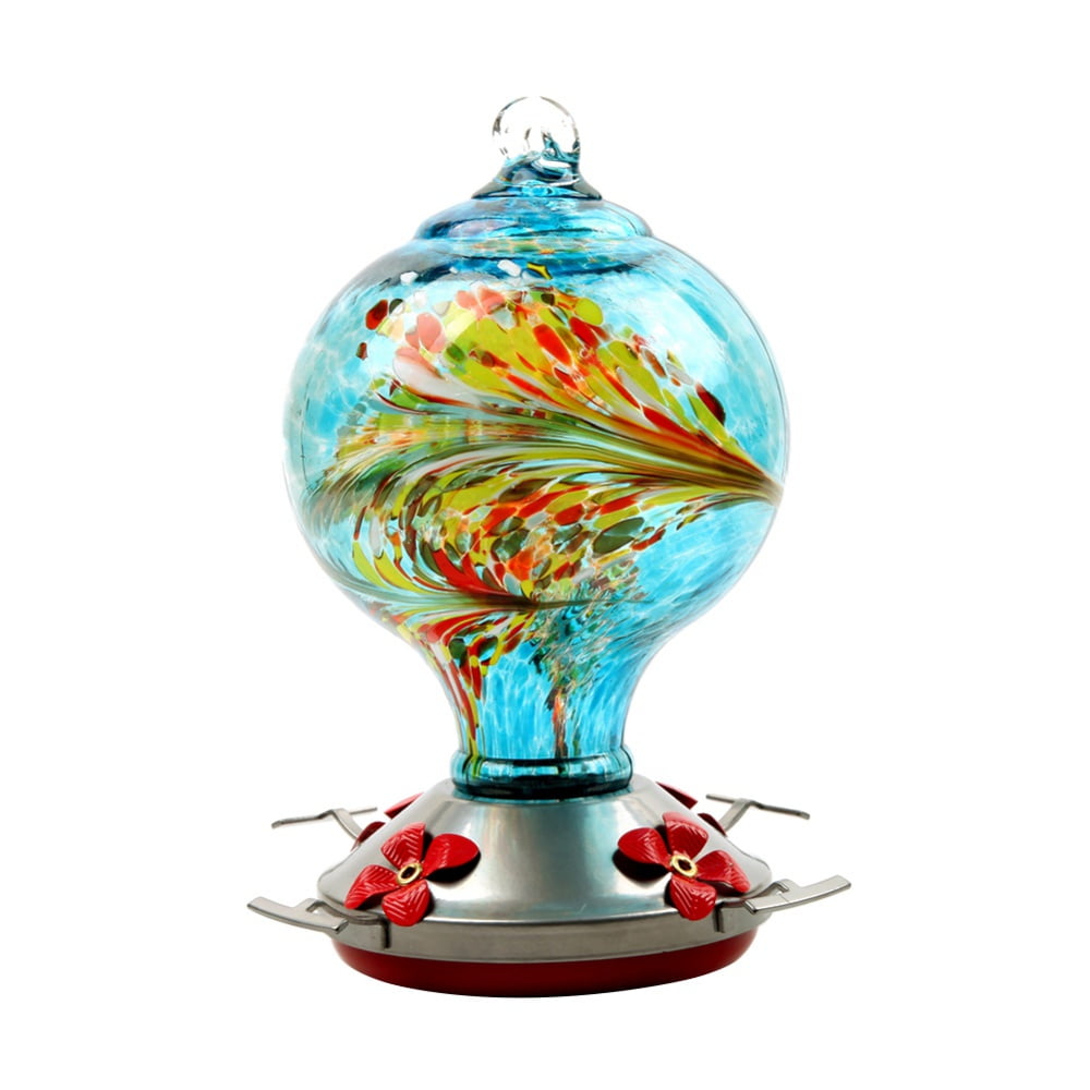 Garden Hummingbird Feeder with Perch,25 Fluid Ounces Hummingbird Nectar