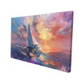 thumbnail image 3 of 12x18 inch Frameless Canvas Painting Sailboats & Ocean Setting Sun,Farmhouse Bathroom Decor Paintings Prints,Living Room,Studio,Bathroom Wall Art Decor,Gift For Sailing Lovers,Bathroom Decor, 3 of 6