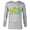 Athletic Heather, variant on Lisa Bart and Maggie in Green St. Patrick's Day - Long Sleeve T-Shirt for Men - Customized-White