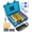 Blue, variant on Monthly Pill Organizer 2 Times a Day, Medicine Box with Portable Weekly Pill Bag, Keychain Pill Case, Pill Cutter and 2 Sticker (Blue, 2 Times a Day)