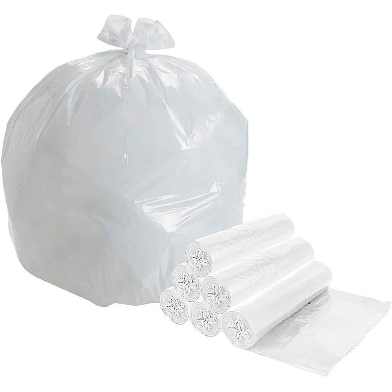 Plasticplace 40-45 Gallon High Density Trash Bags, Clear (250 Count)