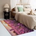thumbnail image 3 of Lavender Floral Rugs for Bedroom - 4x5 Rug - Lavender Flower Rug - Purple Floral Area Rug - Lilac Rugs - Girls Spring Carpet, 3 of 7