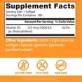 thumbnail image 5 of Doctor's Best Vitamin D3 5000IU, Non-GMO, Gluten & Soy Free, Regulates Immune Function, Supports Healthy Bones, White, No Flavour, 180 Count, 5 of 6