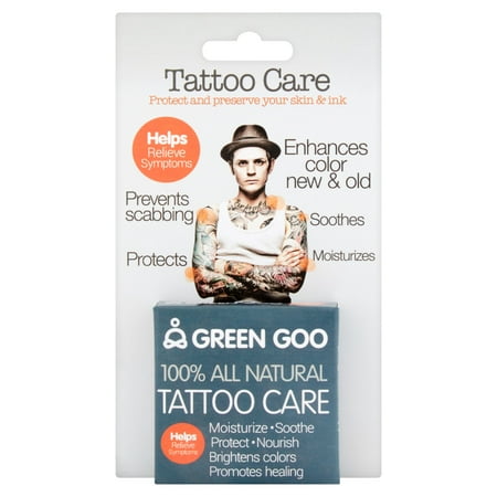 Green Goo 100% All Natural Tattoo Care, 7 oz (Best Tattoo Care Instructions)