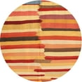 thumbnail image 1 of Ahgly Company Machine Washable Indoor Round Contemporary Beer Orange Area Rugs, 4' Round, 1 of 7