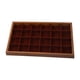 thumbnail image 3 of Bandeja organizadora de joyas de 24 rejillas, caja de almacenamiento de joyas, bandejas de joyería multifunción de gran capacidad prácticas de madera, 3 of 9