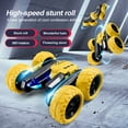 thumbnail image 2 of RC Stunt Cars 15 km / h Luz LED de doble cara 360 grados Flips 4WD 2.4GHz Vehículo Tmvgtek Nuevos Originales, 2 of 9