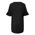 thumbnail image 5 of Kureaily Hot Women's Summer Short Sleeve V Neck Mini Dress Chiffon Polka Dot Flowy Short Dress, 5 of 5