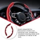 thumbnail image 4 of Embellecedor de marco para volante de coche, pegatina de decoración para camión y automóvil, Kit Interior antideslizante Universal, rojo de Automoción decorativa y accesorios Fibra de Carbono Rojo, 4 of 6
