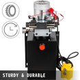 6 10 12 15 Quart Car Jack Hydraulic Pump Double Acting Power Unit Steel