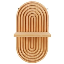 WHAMVOX  Room Wall Decor Oval Storage Rack Boho Shelves Shelf