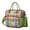 Olive-green-16, variant on Vintage Bohemian Lunch Tote for Women, Dual Compartment Rustic Cooler Bag, Leakproof and Foldable Lunch Box with Tribal Style for Office or Travel