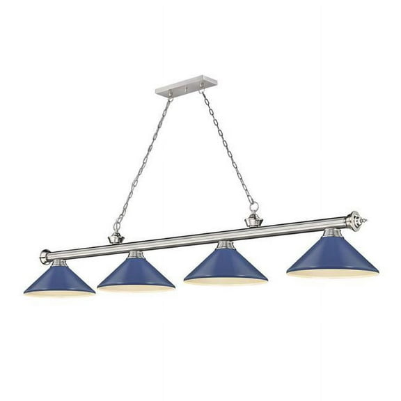 4 Light Billiard In Traditional And Classical Style-14.5 Inches Tall And 14 Inches Wide Z-Lite 2306-4Bn-Mnb