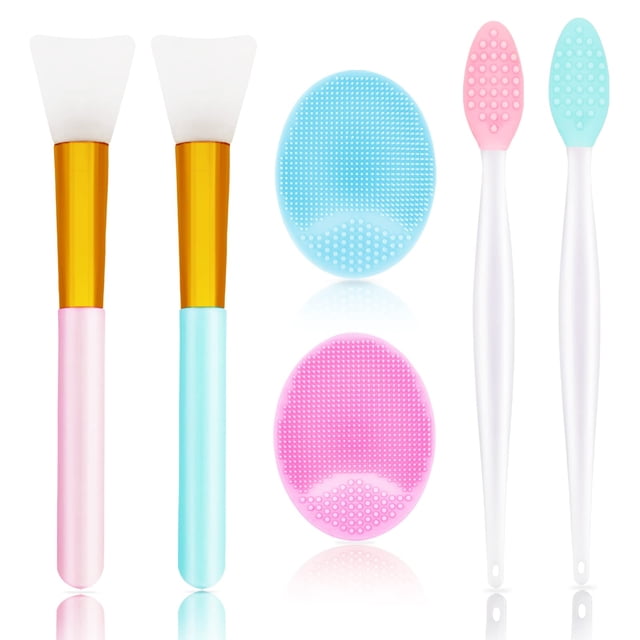 Set de 6 piezas de cepillos de silicona para limpieza facial Namgznso