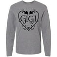 thumbnail image 3 of Inktastic Gigi with Hearts and Swirls Long Sleeve T-Shirt, 3 of 5