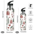 thumbnail image 2 of Yayeee 20oz Insulated Water Bottle Double Wall Stainless Steel with Flip Straw Lid, Red Nordic Christmas, 2 of 7
