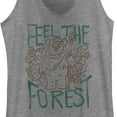 thumbnail image 2 of Women's Star Wars: Return of the Jedi Feel the Forest Racerback Tank Top Gray Heather Small, 2 of 4