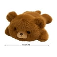 thumbnail image 3 of 6 Inch Brown Bear Plush Toy Fridge Magnet Cute Stuffed Animal Soft PP Cotton Decorative sleeping dolls for Boys and Girls Home Office Decor Holiday Gift, 3 of 6