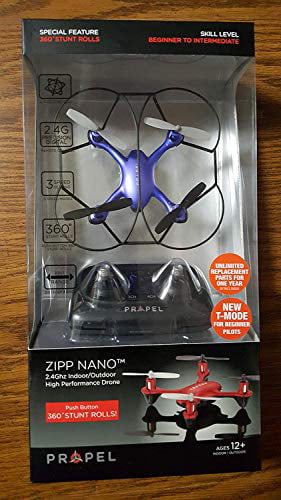 Propel Zipp Nano 2.4Ghz Indoor/Outdoor High Performance Drone 360 Stunt Rolls R 