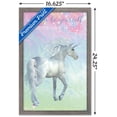 thumbnail image 3 of Unicorn On Pastels Wall Poster, 14.725" x 22.375", Framed, 3 of 5
