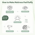 thumbnail image 6 of EMONIA Mattress Pad Queen Size Pillow Top Mattress Cover,Washable Mattress Topper,Breathable Soft Viscose Made from Bamboo,Mattress Protector Deep Pocket Fits 8-21 inches,White, 6 of 11