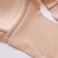 thumbnail image 5 of Bigersell Womens Push Up Lace Bra Full-Coverage Wireless Bras for Women Smooth Comfort Soft Straps Padded Bralette Back Hook and Eye Closure Wire-Free Everyday Bra Underwear Khaki S, 5 of 6