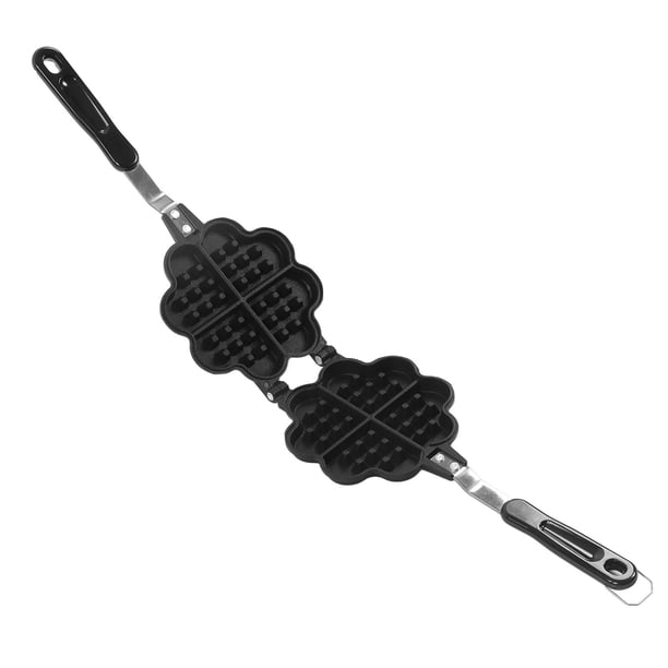 Estufa Waffle Maker, Mango Ergonómico Waffle Pan Aleación De Aluminio Parte Inferior Plana Para Cocina Anggrek Otros
