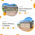 thumbnail image 3 of Yoleny Pavillon Extérieur Toit Rigide Double en Polycarbonate 10 x 13 Pi, 3 of 9