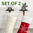 thumbnail image 4 of Park Designs Black Snowflake Stocking Hanger Set of 2, 4 of 5