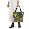 thumbnail image 3 of Vsdgher Mardi Gras7 print Reusable Shopping Grocery Bags for Women Shopping with Pouch Foldable Pouch Lightweight Polyester Fabric, 3 of 6