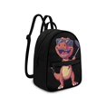 thumbnail image 2 of Eheartsgir Golf Dinosaur Small Backpack for Outing and Work, Zipper Closure Fashion Rucksack Polyester Front Pocket Mini Daypack for Women, 2 of 8