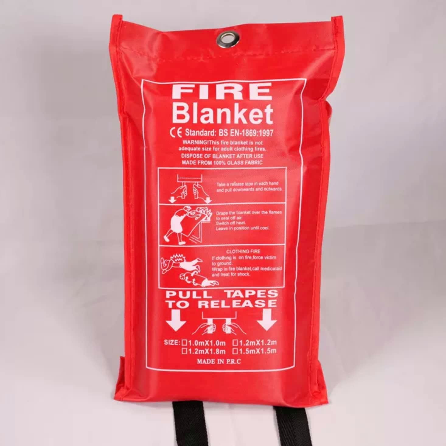 ISOP Fire Blanket Large 70 78 Inches Fibreglass Fire Retardant 