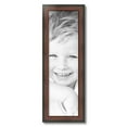 thumbnail image 2 of ArtToFrames 8" x 27" Honors Mahogany with Black Picture Frame, 8x27 inch Brown Wood Poster Frame (WOM-5154), 2 of 7