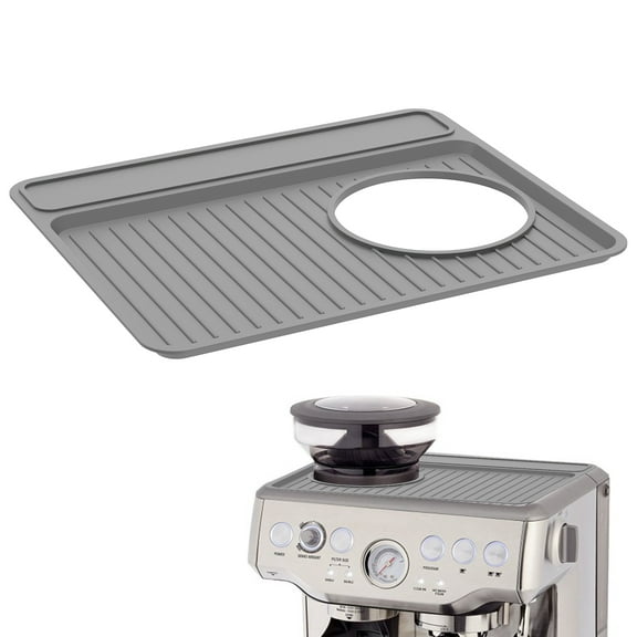Coffee Machine Mat Silicone Mat Waterproof Tamping Pad Multipurpose Coffee Pad Compatible with Breville 870 880