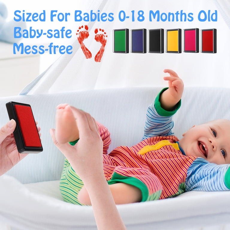 Sixwipe 6-Color Reusable Baby Print Ink Pads photo 3