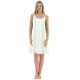 thumbnail image 1 of Lixiuxyad Jupon Femme Couleur Unie avec Base Grande Taille Robe de Nuit Ample (Court) Blanc, 1 of 4