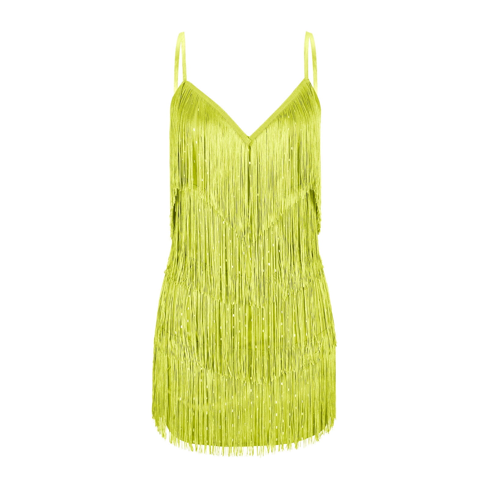 lime green fringe dress Jovani 41101 Green size 00 Cocktail Dress Homecoming beaded fringe Corset Formal Gown Sequin main image 0