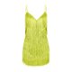 thumbnail image 3 of Puntoco Vestidos Mujer Verano Moda Mujer Sexy V-Cuello Color Sólido Borla Sin Mangas Vestido Falda Corta, 3 of 7