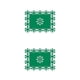 thumbnail image 4 of Bewildely Manteles individuales para , fiesta, vacaciones, boda, cena, tapete de comedor con aislamiento térmico, bandeja para platos Verde/35*25cm 2Conjunto, 4 of 6