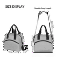 thumbnail image 4 of Herdesigns Grey Lunch Bag for Adults Men Women Insulated Reusable Lunch Box Leakproof Cooler Tote Bag with Adjustable Shoulder Strap, 4 of 7