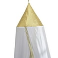 thumbnail image 2 of Epoch Hometex, Inc. Cleopatra Gold Sequin Round Plastic Hoop Sheer Mosquito Bed Canopy, 2 of 3