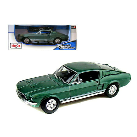 1967 Ford Mustang Fastback GTA Green 1/18 Diecast Model Car by